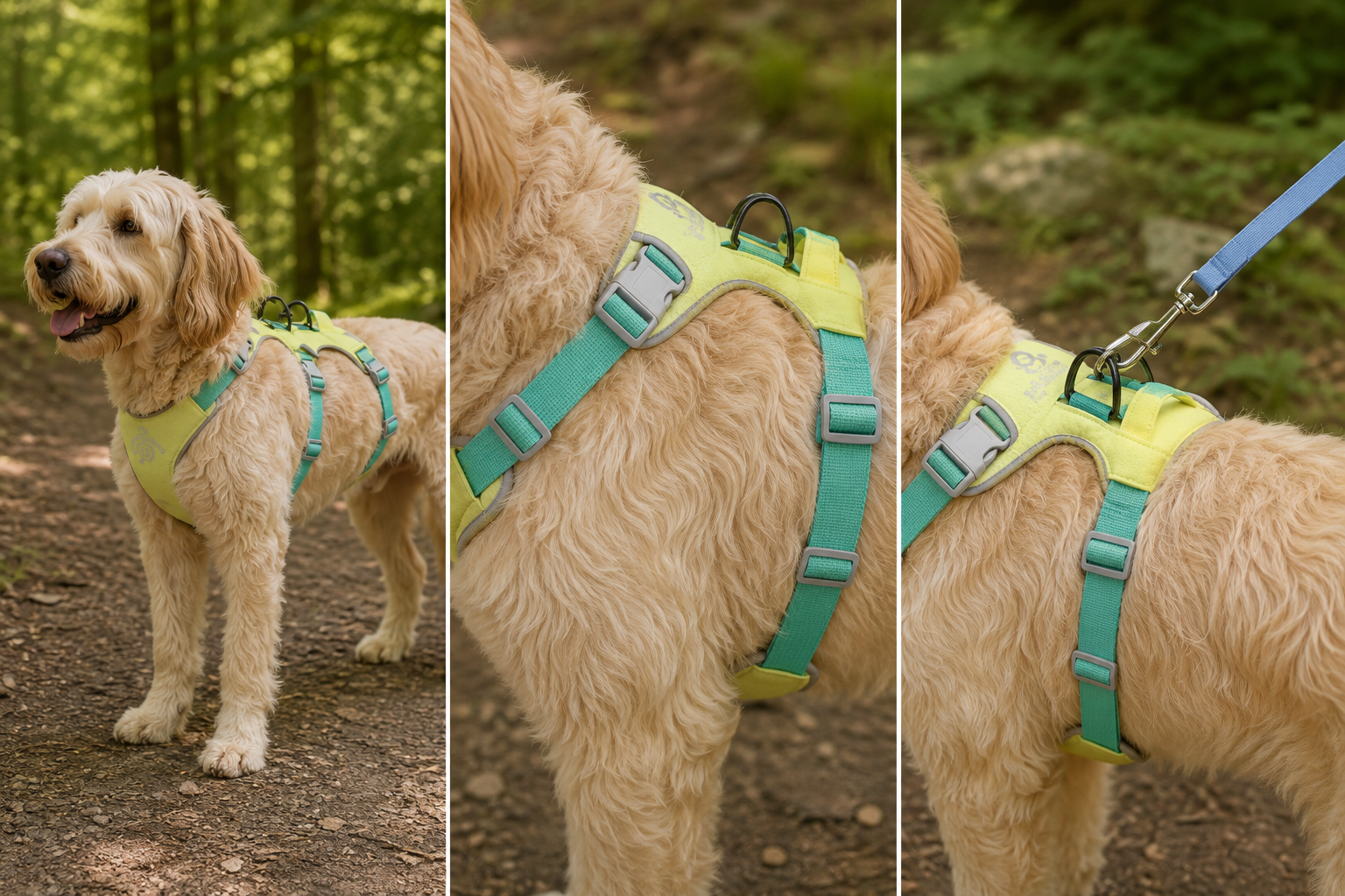 Three-step check for a secure and comfortable dog harness fit
